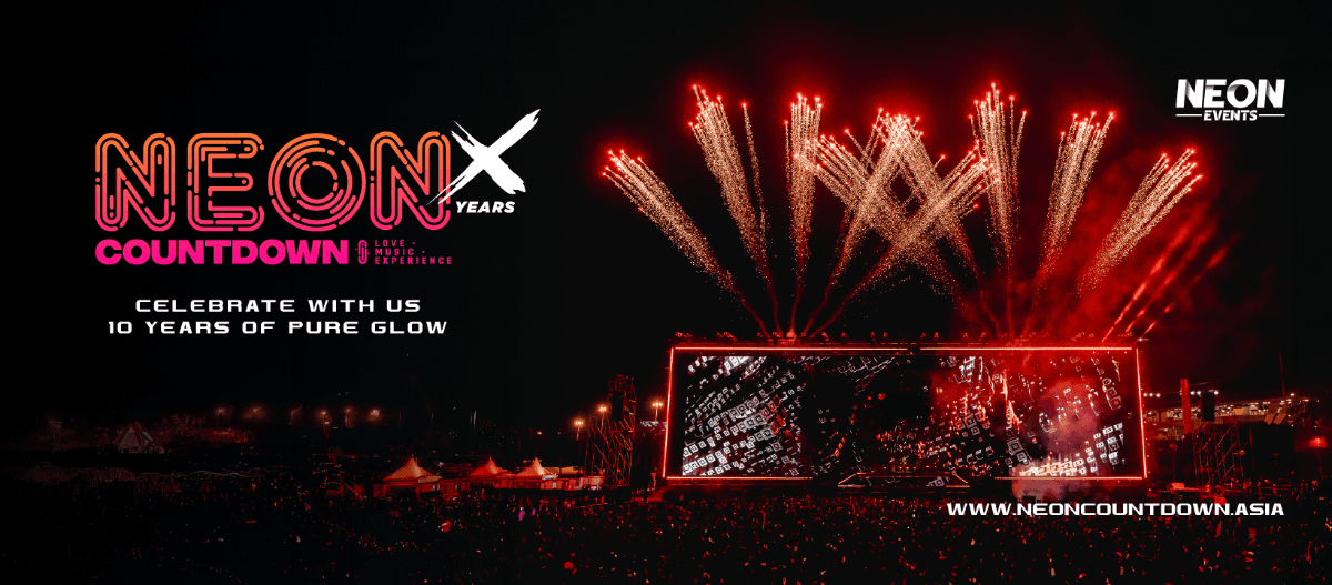 Neon Countdown 2025 banner
