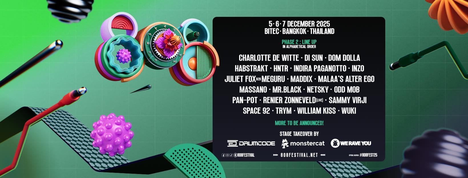 808 Festival banner
