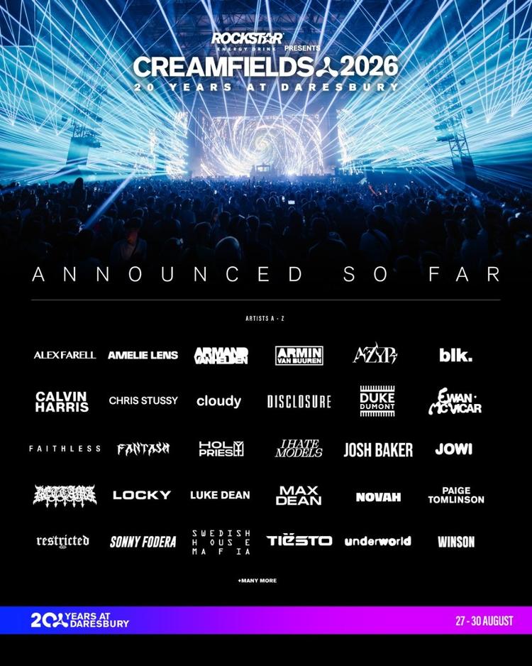 Rockstar Energy Presents Creamfields 2026 Rockstar Energy Presents Creamfields 2026